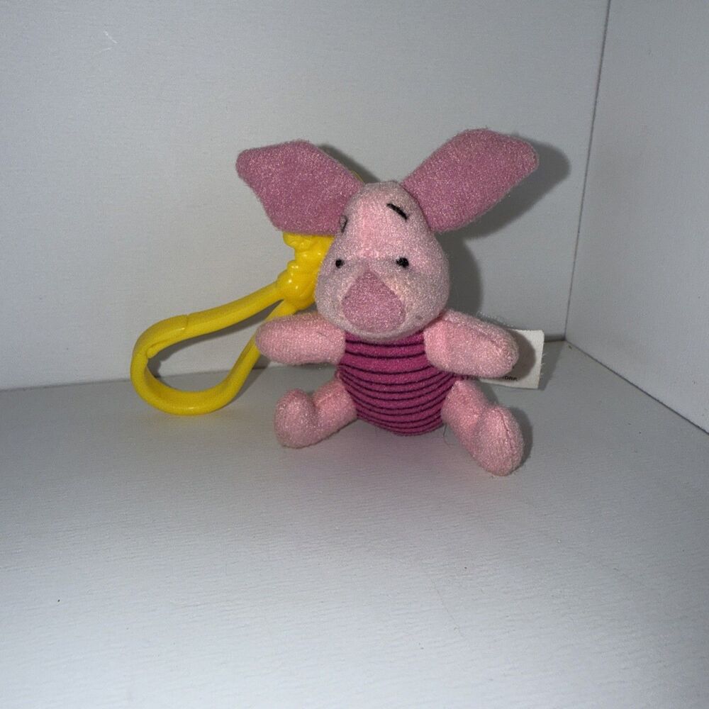 Vintage McDonalds Happy Meal Toy 2000 Tigger Movie Piglet Plush Bag Tag